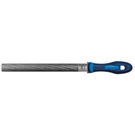 Lime d'atelier, manche semi-circulaire, Long. : 150 mm, Taille 2, Coupe transversale 16,0 x 4,5 mm