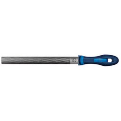 Lime d'atelier, manche semi-circulaire, Long. : 250 mm, Taille 3, Coupe transversale 25,0 x 7,0 mm
