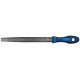 Lime d'atelier, manche semi-circulaire-pointue, Long. : 150 mm, Taille 1, Coupe transversale 16,0 x 4,5 mm