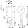 Indicateur lev. Tesatast 28x12,53mm TESA