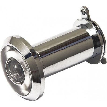 Judas porte D14 mm Champs de vision 180G Inox Optik