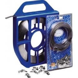 KIT bande cerclage acier 9mm W2B 5m Bande et 8 têtes