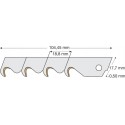 Lame cutter TIN 18mm a 10 unités Lutz