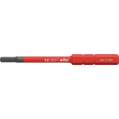 Lame interchangeable slimBit VDE six pans 1,5x75mm Wiha 1 PCS