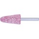 Meule sur tige conique KE, Type : KE 2545, Ø x hauteur 25 x 45 mm, Taille de grains 30, Type de grain : ADW, Ø de tige : 6 mm, Vitesse maxi. : 34000 tr/mn