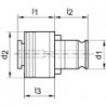 Mandrin changement rapide ES 1 630mm FORTIS