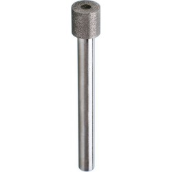 Meule diamantée sur tige cylindrique DZY, Ø x hauteur : 10 x 8 mm, Long. de la queue 52 mm, Ø de tige 6 mm