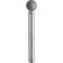 Meule diamantée sur tige sphérique DKU, Ø : 2 mm, Long. de la queue 43 mm, Ø de tige 3 mm