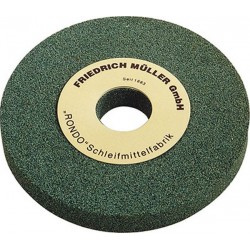 Meule en carbure de silicium, grise, Dimensions : 175 x 25 x 32/20 mm, Grain 80, Dureté J