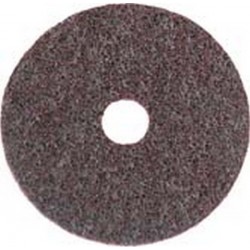 Disque auto-agrippant Ø 115 mm en non-tissé avec centrage, SC-DH, Degré de finesse : moyen, Couleur rouge