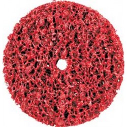 Disque de décapage Ø 150 mm 5350 tr/mn, Degré de finesse : extra-grossier, Couleur rouge