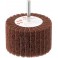 Meule sur tige non-tissée GB-ZS, Degré de finesse : grossier, Grain 120, Ø x hauteur 75 x 45 mm, Vitesse maxi. : 7500 tr/mn