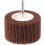 Meule sur tige non-tissée GB-ZS, Degré de finesse : grossier, Grain 120, Ø x hauteur 75 x 45 mm, Vitesse maxi. : 7500 tr/mn