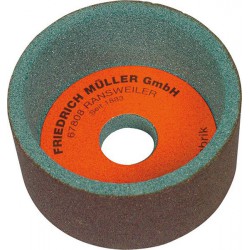 Meule boisseau en carbure de silicium, Dimensions : 100 x 50 x 20* mm, Grain 80, Dureté K