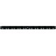 Moulure murale pour bacs de rangement 1m S noir Paketa 2 unités f. PLK/LK 2