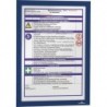 Panneau d'information A4 2 unités bleu foncé
