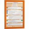 Panneau d'information A4 2 unités orange