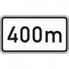 Panneau flêche ZZ.1004 330x600mm Text: 400m