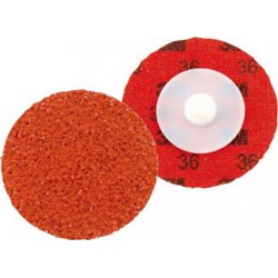 Meule Roloc (TM) Ø 50,8 mm 23000 tr/mn, Cubitron (TM) 977F, Grain : 80, Couleur jaune