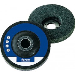 Disque compact en feutre avec support en fibre de verre, droit, Ø de 125 mm, 10000 tr/mn, Degré de finesse : moyennement tendre