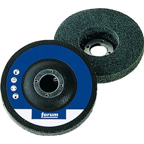 Disque compact en feutre avec support en fibre de verre, droit, Ø de 125 mm, 10000 tr/mn, Degré de finesse : moyennement dur