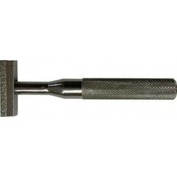 Outil à dresser les meules diamantées, Long. totale : 125 mm, pour Ø de meules jusqu'à 150 mm, Surface de dressage 40 x 10 mm