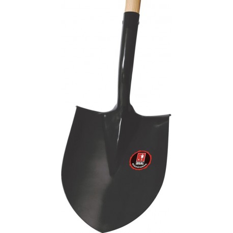 Pelle ronde noir gros Taille 2 avec manche