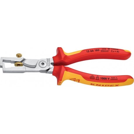 Pince à dénuder VDE avec Mehrkomponenten-Griffen 180mm mm2 KNIPEX