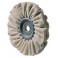 Disque de polissage textile, souple, Ø : 125 mm, Larg. : 10 mm, Alésage 20 mm
