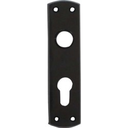 Plaque courte Eisen noir PZ Ent.53mm f.84PZW32053P