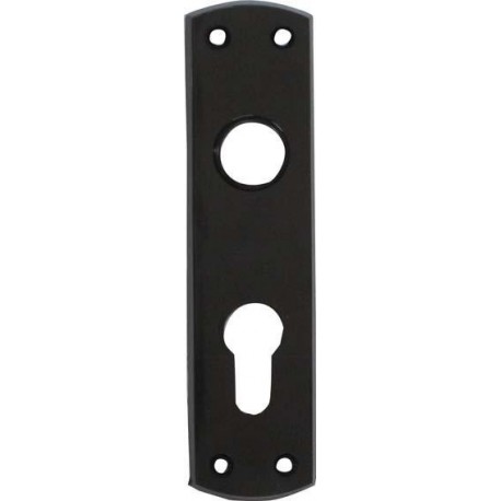 Plaque courte Eisen noir PZ Ent.53mm f.84PZW32053P
