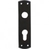 Plaque courte Eisen noir PZ Ent.53mm f.84PZW32053P