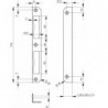 Plaque dormant porte 20mm rd DL-RInoxgeb.401