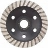 Plateau diamanté Power Duo Ø 125 mm 2 rangées Alésage 22,2 mm FORTIS