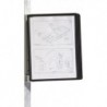 Pochette Noir pour rail Metal
