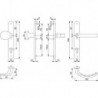 Poignée de porte -We-Grt. 86G/3357N/1500F9016