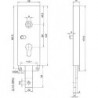 Porte de garage-Schloss Bever 8002 PZ60/9 noir
