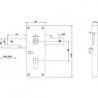 Porte de garage-Schloss Bever 8301 PZ60/9 noir