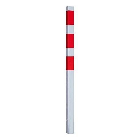 Poteau 70x70 noir et rouge 1400 mm