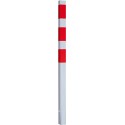 Poteau 70x70 noir et rouge 1400 mm