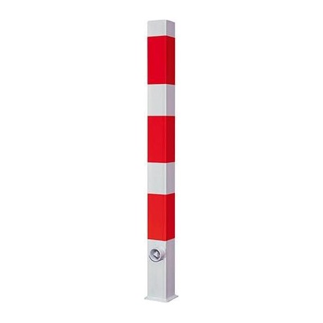 Poteau 70x70 noir et rouge herausnehmbar 1400 mm