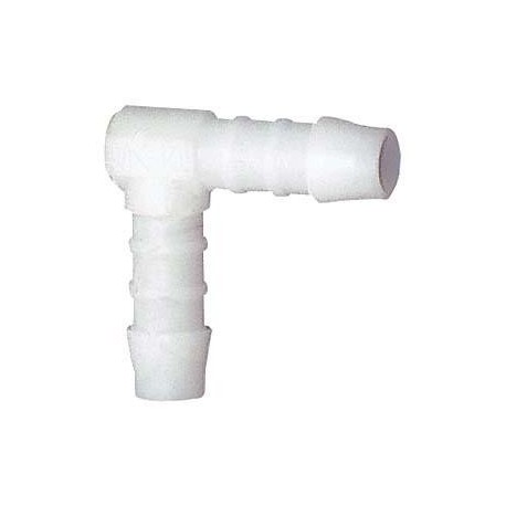 Raccord cannelé pour tuyau en angle en copolymère d'acétal (POM)/ Tuyau LW 19