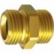 Raccord double laiton filetage mâle F1/8"xF1/8" cote s/plats 14mm RIEGLER 1 PCS