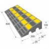 Rampe trottoir 300 x 600 x 100 mm