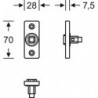 Rosace porte ASL 0 17 1752 Alu F1