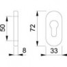 Rosette 55S-SR PZ F69 4mm