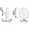 Rosette E42S unités-I F69 PZ