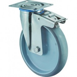 Roulette 125mm H120.B43 Platt.ThermoplERGLFestH120.B43.125