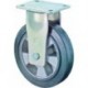 Roulette 125mm RR110.B80 plaque souple S noir KL RR110.B80.125