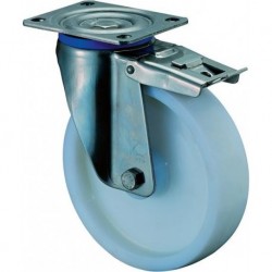 Roulette 150mm HS120 Platt.Kst. blancERRLFestHS120.B14.150